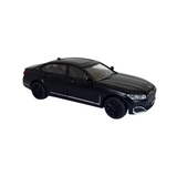BMW 7 Series M760Li xDrive Diecast Model 1:24 Scale — Midnight Black | All Doors, Hood & Boot | Light & Sound | Display Stand