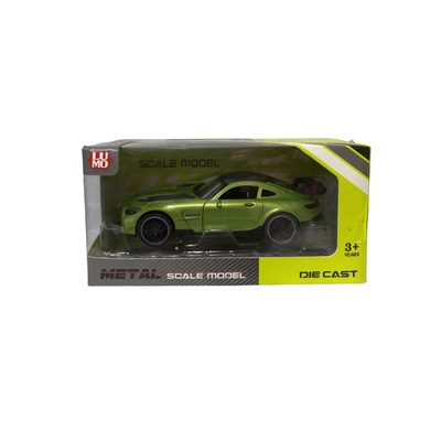 Mercedes-AMG GT3S Diecast Model 1:32 Scale — Racing Green | Opening Doors | Light & Sound | Alloy Car Series