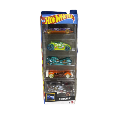 HOTWHEELS X-RAYCERS 5 CAR PACK
