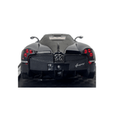 Pagani Huayra Diecast Model 1:24 Scale — Black & Blue | Opening Doors, Hood & Boot | Light & Sound | Display Stand